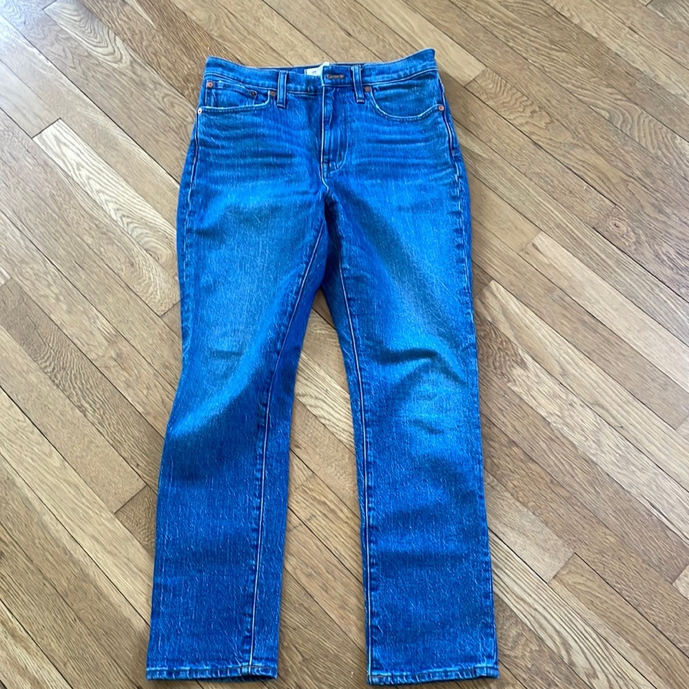 Madewell The High-Rise Slim Boyjean in Moorland Wash size 26P EUC